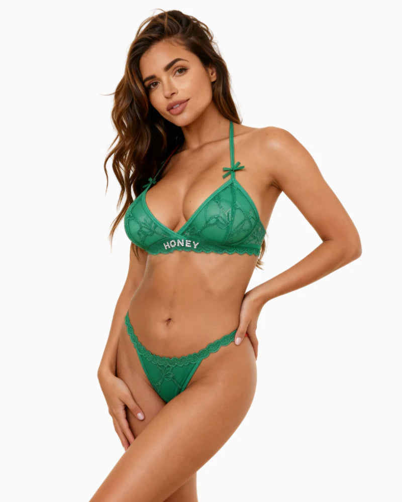 Ensemble LOVA - Soutien gorge & string personnalisée