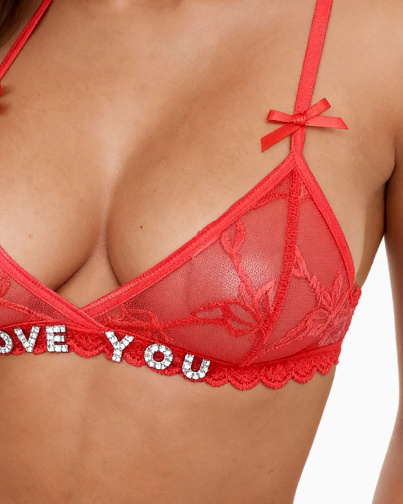 Ensemble LOVA - Soutien gorge & string personnalisée