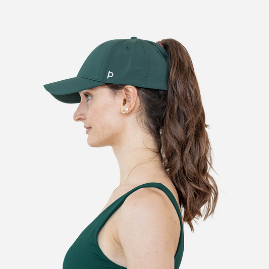 Delvau® Ponytail Cap  Emeraude
